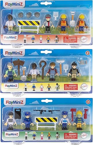 Miniatura 5 de Juego de 20 figuras de juguete y juegos de 2 pulgadas, figuras familiares de desarrollo temprano para niños, juguetes de simulación para niños de 3