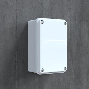 YAVUZ Junction Box, Junction Box, Distribution Box IP65 Waterproof 80 x 120 x 50 mm Enclosure Box POLY 032-1280