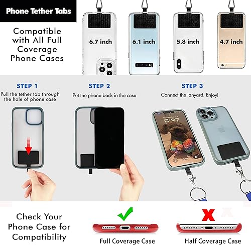 Miniatura 6 de Cordones para insignias de identificación y carrete retráctil de mosquetón con clip para cinturón. Cordón ajustable con soporte de correa para