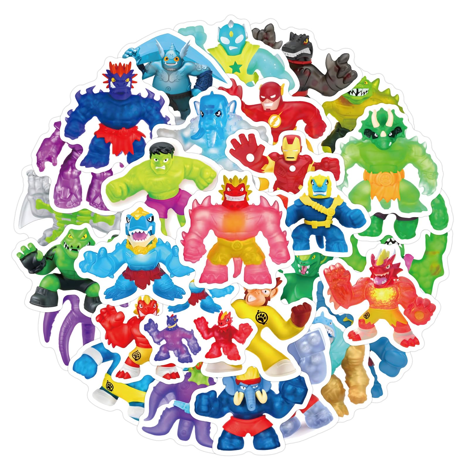 Amazon.co.jp: Heroes of Goo Jit Zu ステッカー 60枚セット PVC 防水 