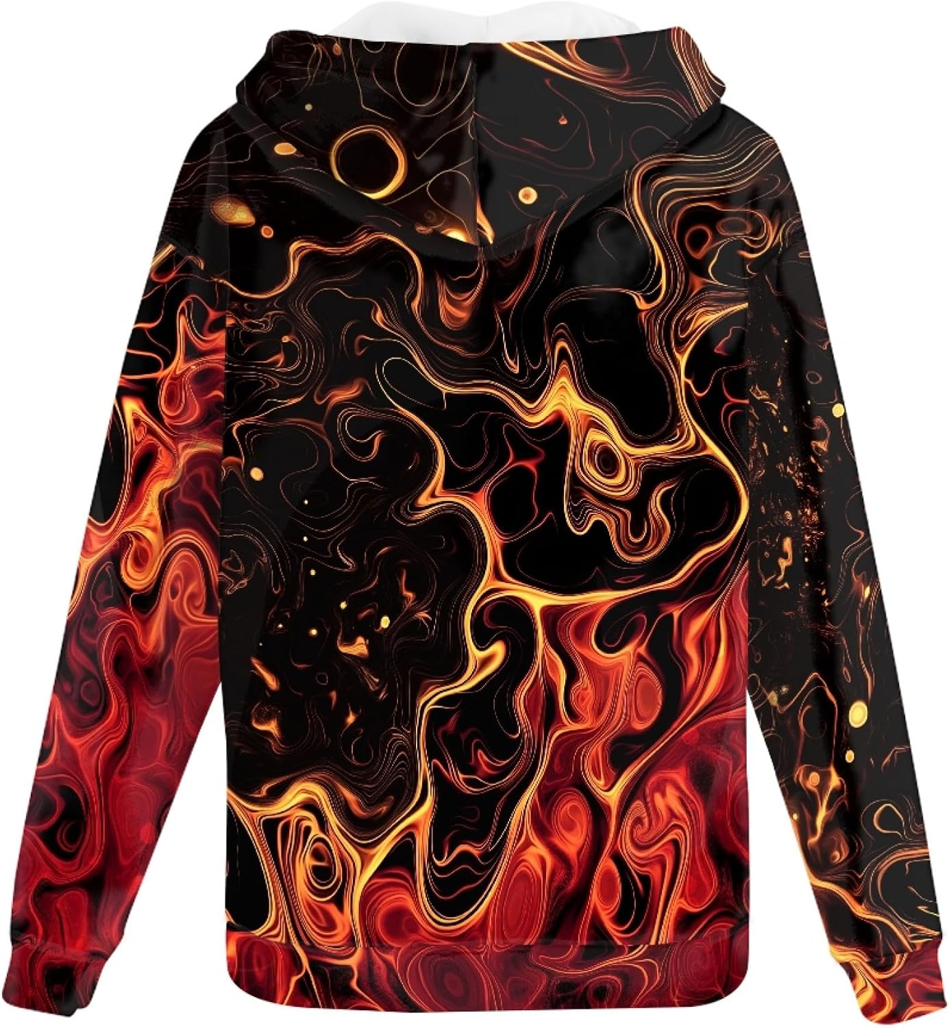 Amzbeauty Graphic Zip Up Hoodie Men Loose Fit Trendy Fall Winter Long Sleeve Drawstring Pockets Hoodies