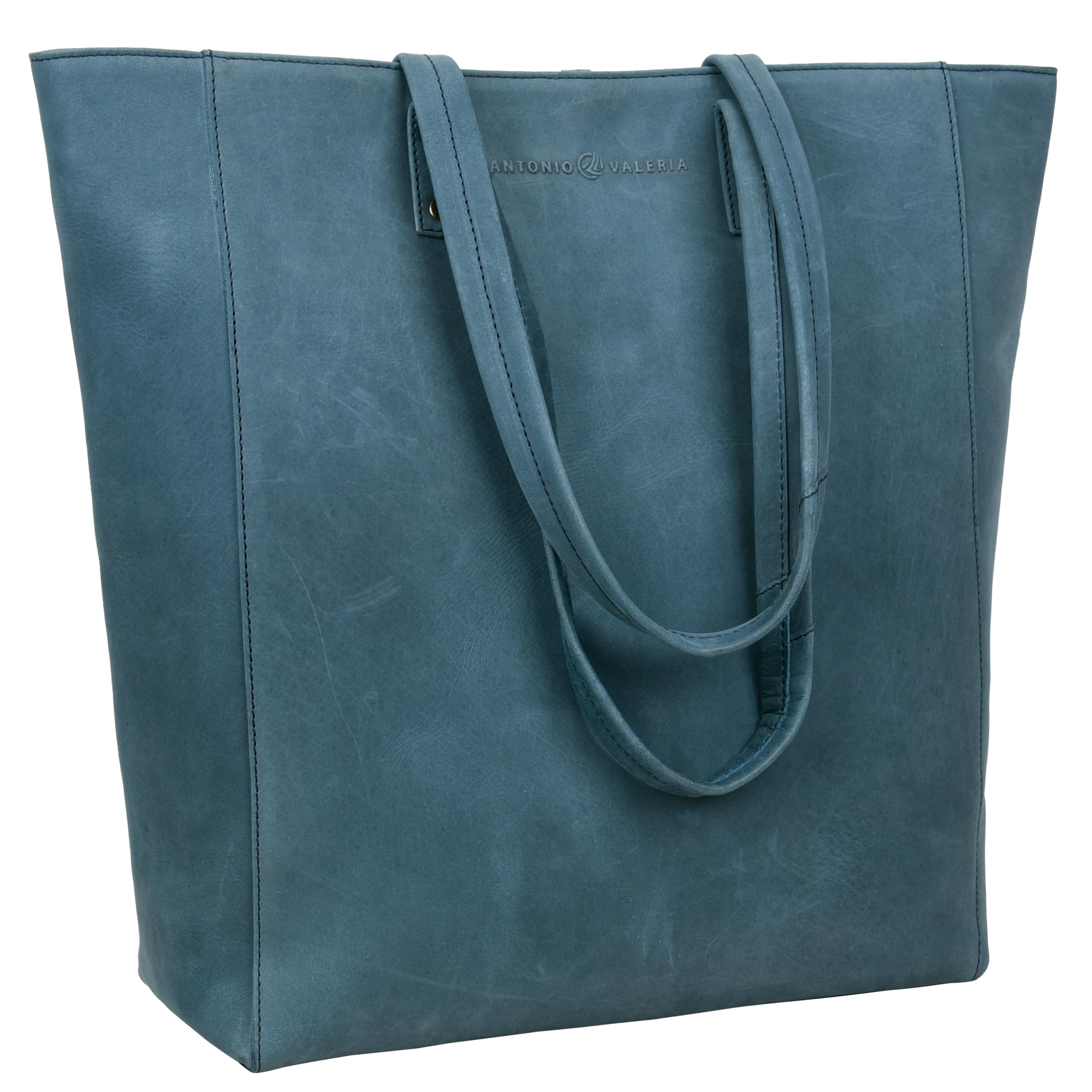 ANTONIO VALERIA Ava Leather Tote/Top Handle Shoulder Bag for Women