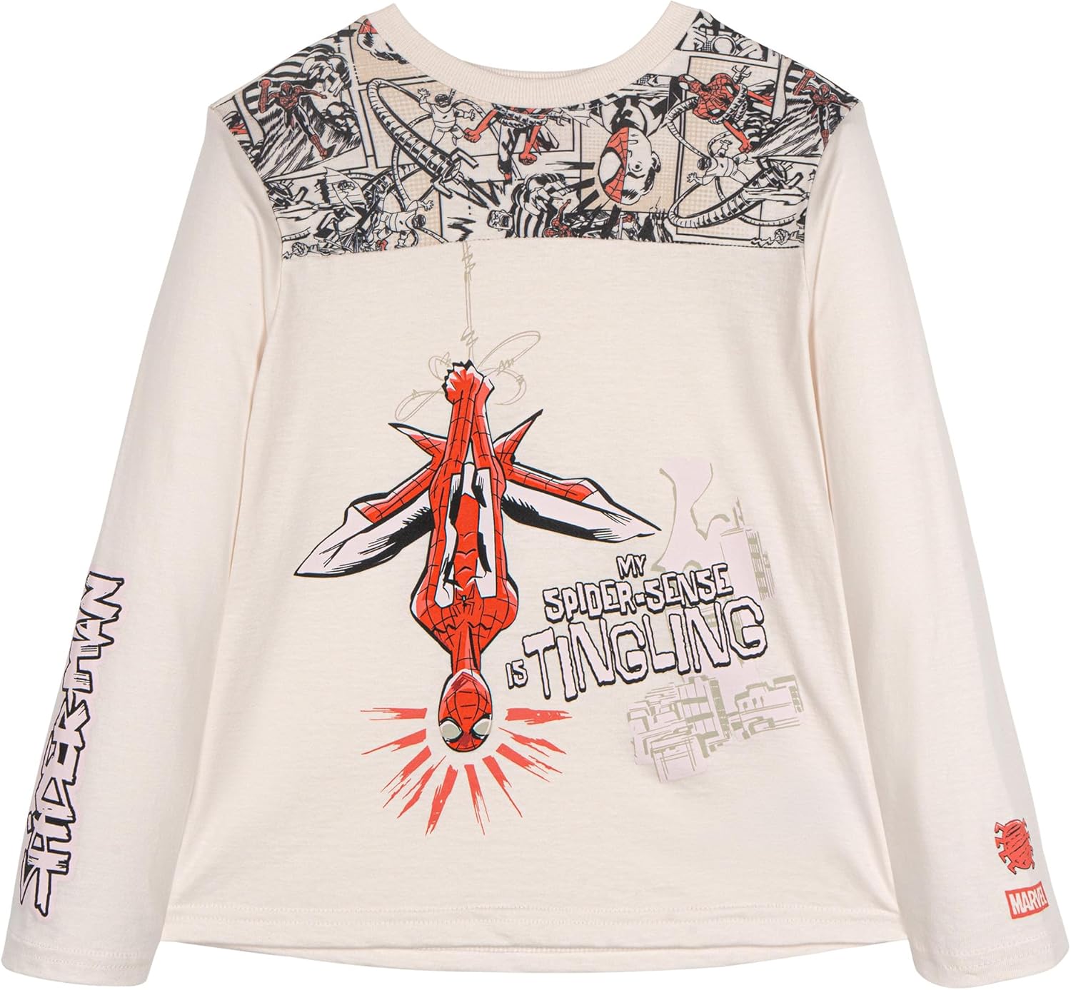 Marvel Spider-Man 2 Pack Long Sleeve T-Shirts Toddler to Big Kid Sizes (2T - 10-12) - Image 5