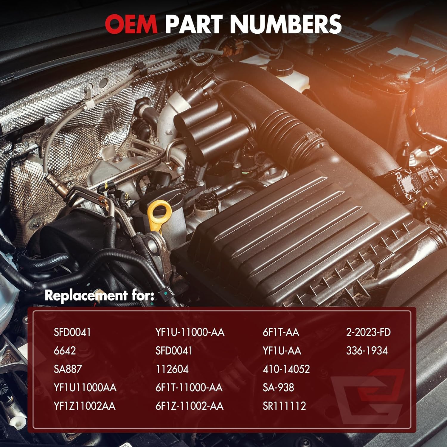 Starter Fit for Ford Taurus V6 3.0L 2000-2007 for Mercury for Sable V6 3.0L 2000-2004, 1.5kW/12 Volt Starter Motor, EU2Z-11V002-RM 6642N
