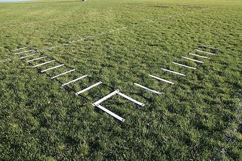 Miniatura 3 de TAG Escalera de agilidad de fútbol  Incluye 2 secciones de escalera de 12 x 20 pulgadas de ancho  20 ranuras por escalera  24 pies de largo total