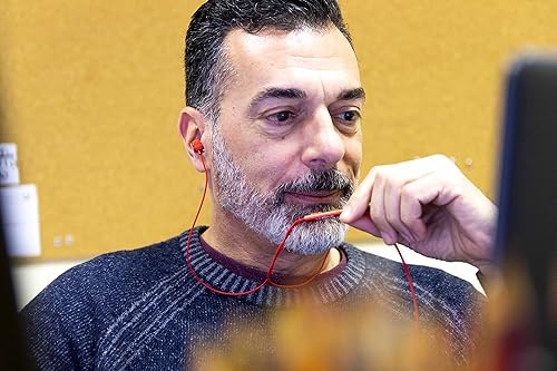 Miniatura 2 de LUDOS Auriculares con cable ultra para oídos, con 5 años de garantía, auriculares con micrófono, cancelación de ruido, con espuma de memoria para