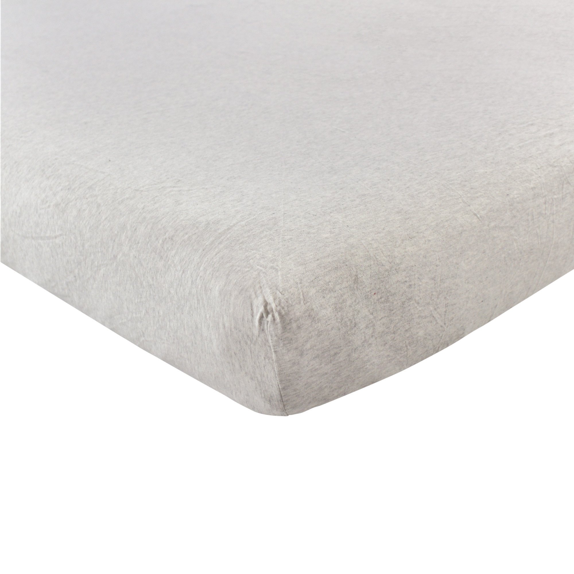 Drap housse bébé coton Hudson Baby rose chiné élastique pour lit évolutif