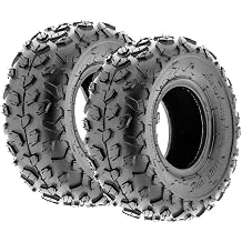 SunF A014 XC-Sport ATV & Go Kart 145/70-6 14x6-6 Knobby Tires, 6 PR, Tubeless Pair of 2