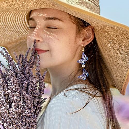 Miniatura 3 de FASHEWELRY 36 dijes de mariposa de acero inoxidable con diseño de mariposa arco iris, dijes de animales de filigrana, adornos de metal para hacer