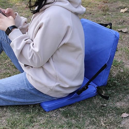 Miniatura 5 de Cojín portátil, cojín para exteriores con respaldo, cojín de soporte deportivo, asiento deportivo portátil, cojín de silla para eventos deportivos,