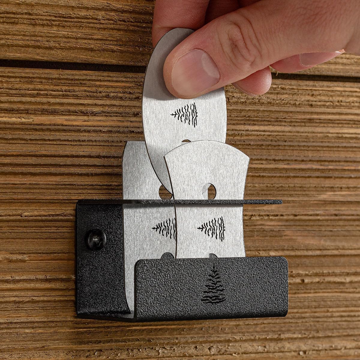 Blue Spruce Toolworks Midi Card Scraper Set, Shape And Smooth Tight Curves And Small Parts, Compact Woodworking Scrapers, USA Made
