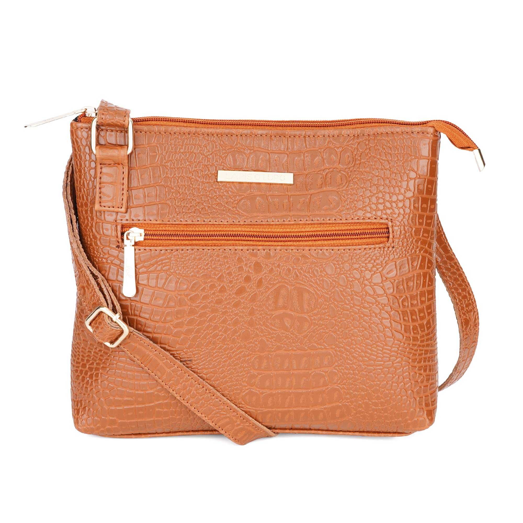 LAPIS O LUPO Women Croco Sling Bag (LLSL0015CTN Tan) (B0BYW26K3D) Amazon Price History, Amazon Price Tracker