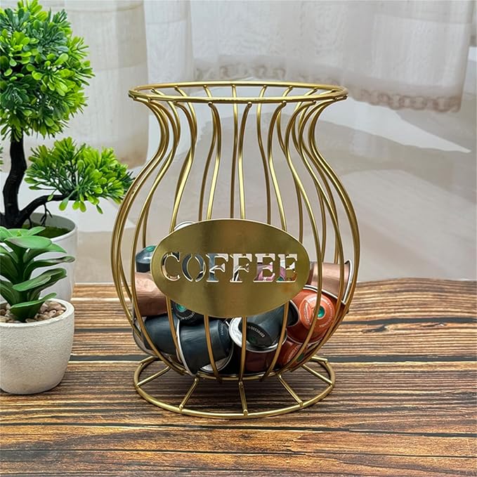 Contenedor de café multipropósito con tapa dorado y negro 5 L miniatura 8
