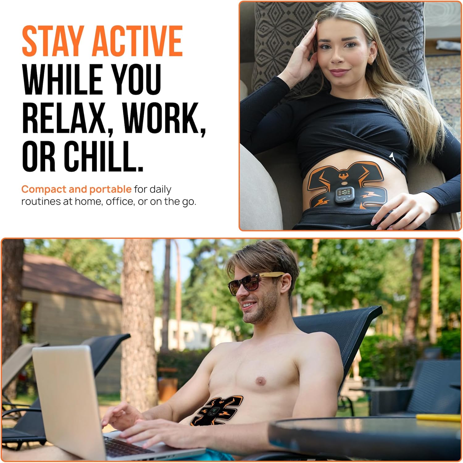 Tonicgympro® - Power Abs Stimulator: Wearable Core Exerciser...