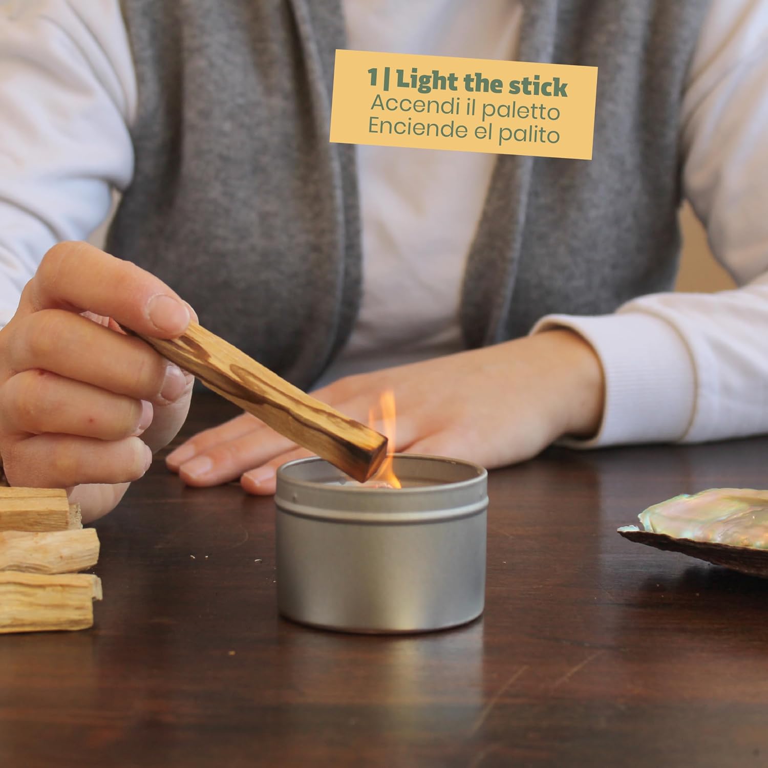 NIRDOSH - Palo Santo Sticks Bulk PALITO from Ecuador - 50 Natural Incense Smudge Sticks 3.94 in - Natural Palo Santo Wood for Yoga and Meditation - Original Bursera Graveolens