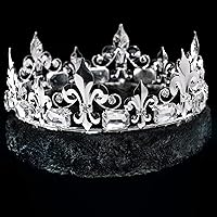 Vista 7 de Corona de flor de Lis con piel sintética y tiara reina Elsa Royalty Set