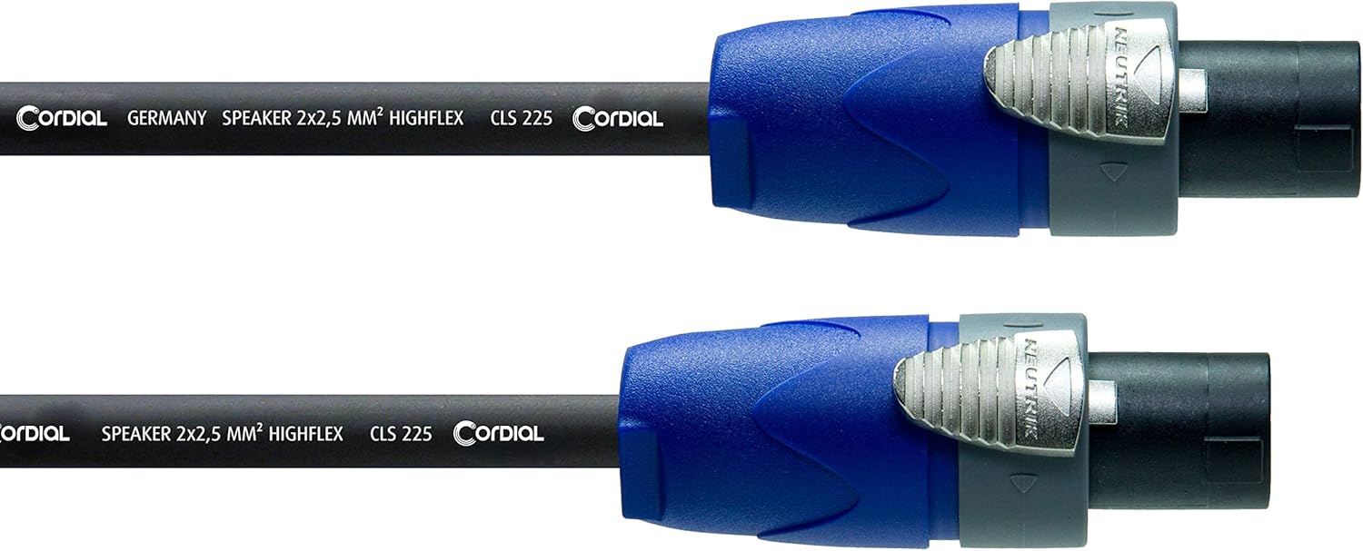 CORDIAL CPL 1.5 LL 2 Black 4.9 Feet Audio Speaker Cable 1 Count
