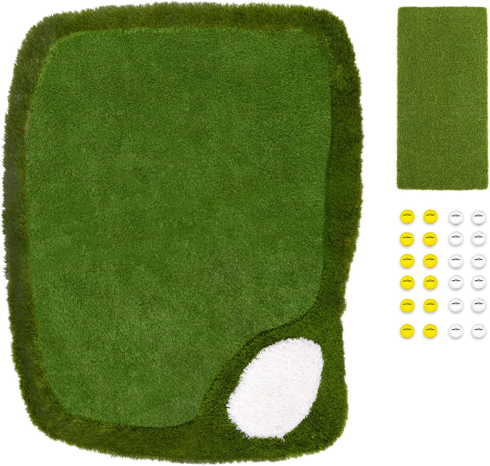 GoSports Splash Chip Pro Floating Golf Green with 24 Foam Balls and Hitting Mat - Choose Your Size