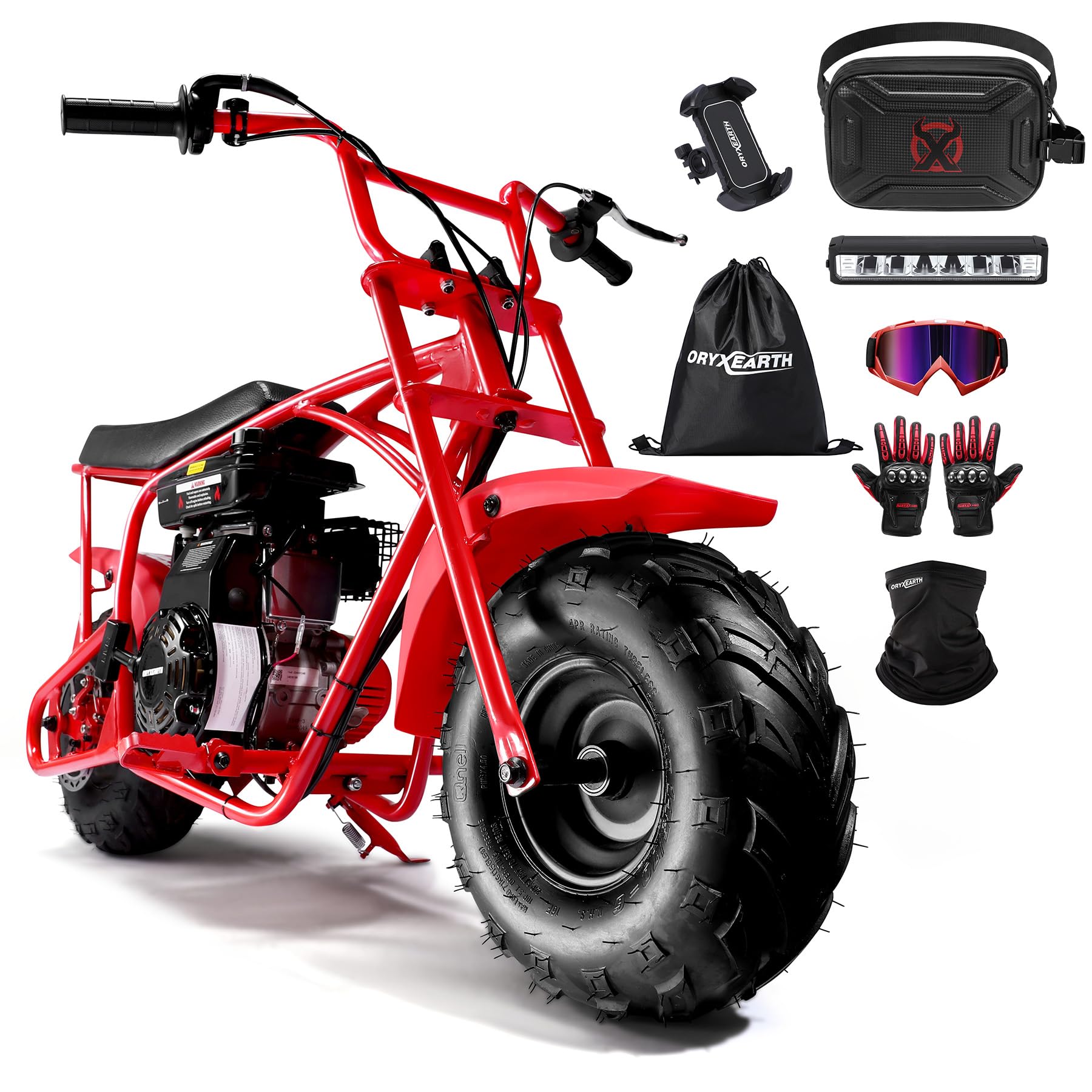 BRM100 Mini Dirt Pit Bike 105cc 4-Stroke Off Road for Teens Adults 220 LBS