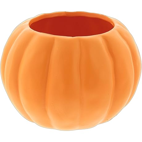 Tiny Ceramic Pumpkin Planter: Autumn Decor for Your Home