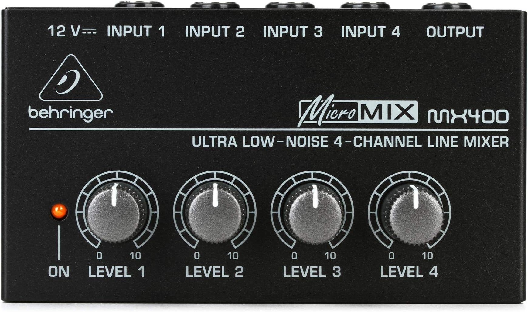 Behringer Mx400 Micromix Low Noise 4 Channel Mono Line Mixer