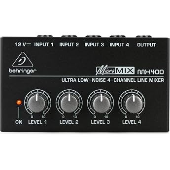 Behringer MICROMIX MX400 4-channel line mixer