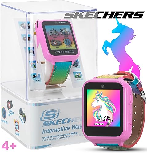 Miniatura 2 de Accutime Skechers Kids - Reloj inteligente con pantalla táctil de aprendizaje educativo para niñas, niños, niños pequeños, cámara para selfies