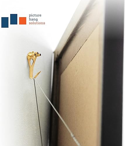 Miniatura 8 de Perchas de fotos de 100 libras, paquete de 10 con clavos, ganchos para colgar cuadros, accesorios para colgar cuadros, ganchos o colgadores de