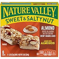 Vista 98 de Nature Valley Barras de granola de nueces dulces y saladas, almendra, 15 barras, 18 onzas