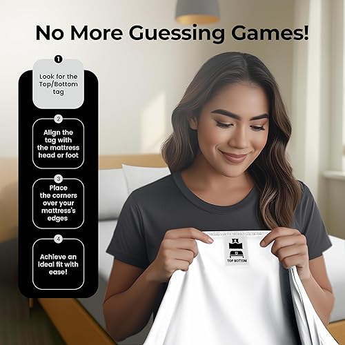 Miniatura 4 de Utopia Bedding - Juego de 2 sábanas bajeras, de microfibra suave cepillada, esquinas tipo bolsillos profundos, de fácil cuidado, antiencogimiento y