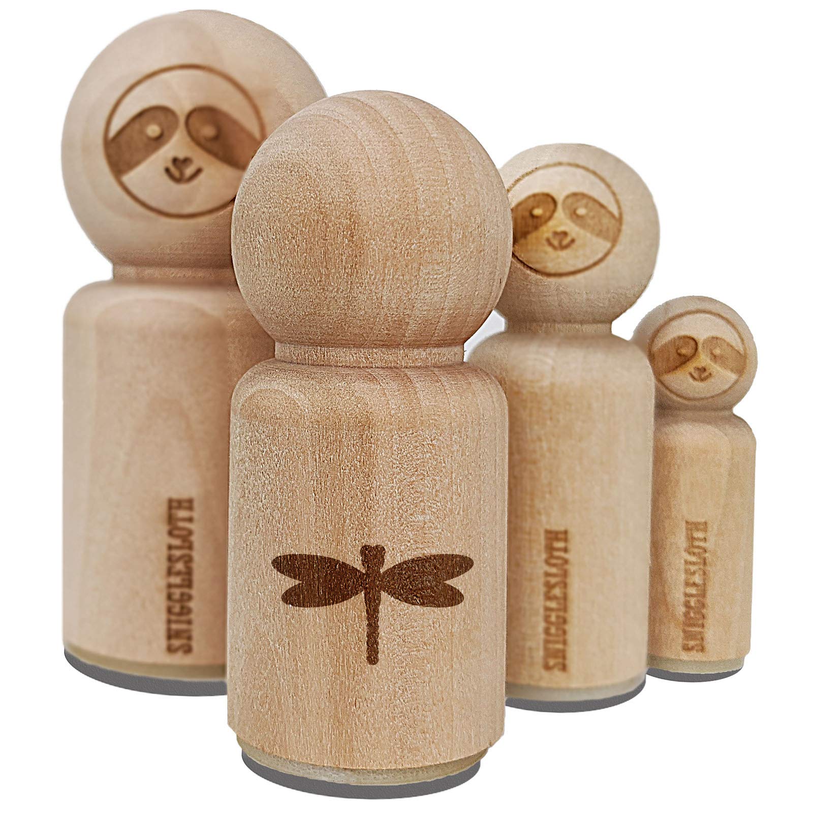 Dragonfly Solid Rubber Stamp for Stamping Crafting Planners - 3/4 Inch Small