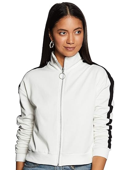 Women Long Sleeve Sweatshirt (GR4133_White-X-Large)