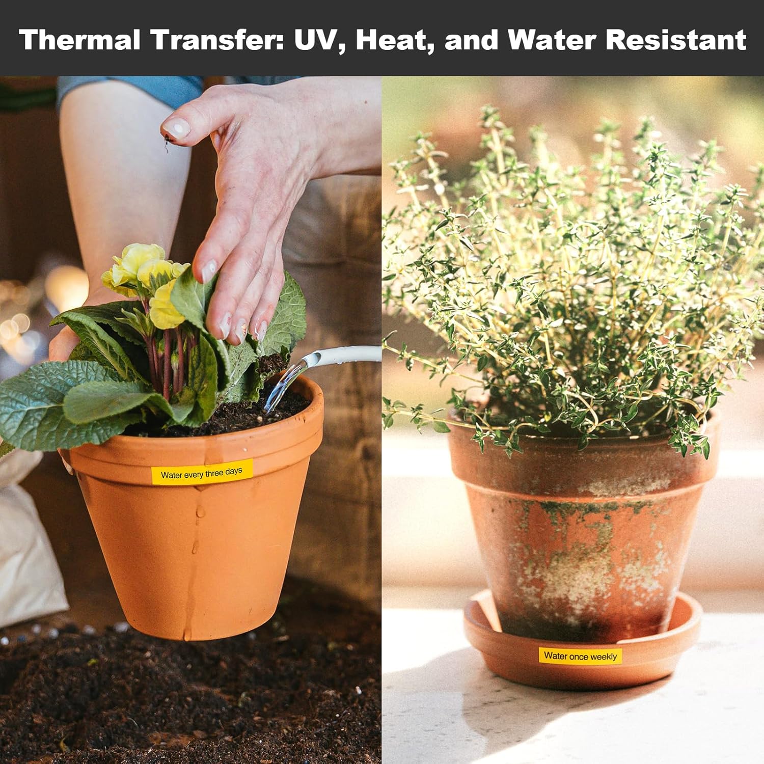 Example of color printing on labels for electrical panel wiring