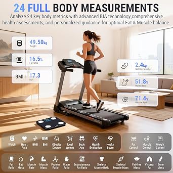 AccuWeight Bluetooth Body Fat Scale with Heart Rate Monitor and 25 Metrics, Smart Digital Bathroom Scales with High Precision Sensor and App, Weighing Scale with LED Backlight for BMI Muscle Bone Mass
