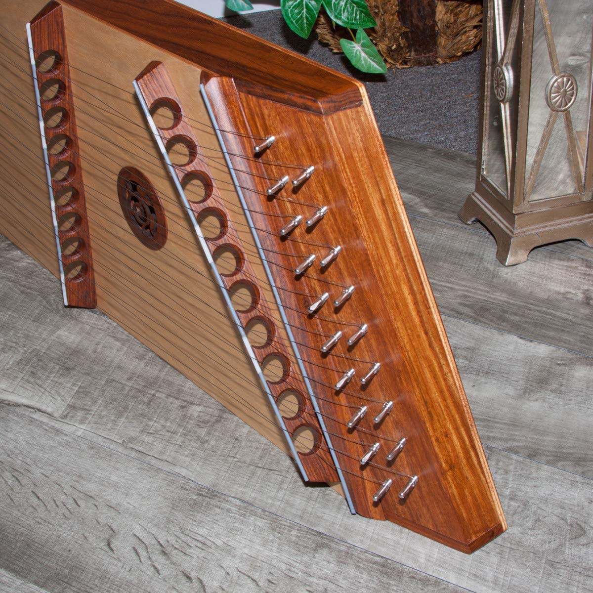 Includes: Hammered Dulcimer, 10/9 W/Hammers + Hammer Dulcimer Stand - Image 4