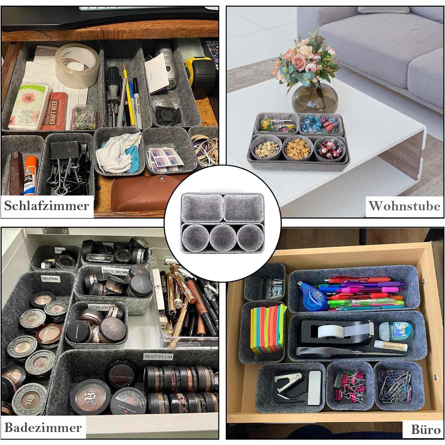 Lot De 8 Organiseurs De Penderie En Tissu - Système De Rangement