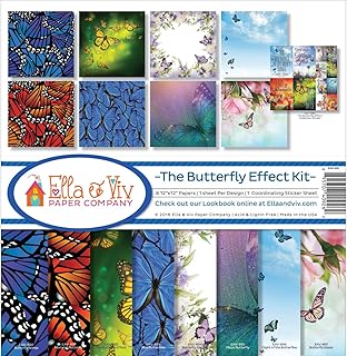 Ella & Viv by Reminisce EAV-926 Ella & Viv The Butterfly Effect Scrapbook Collection Kit