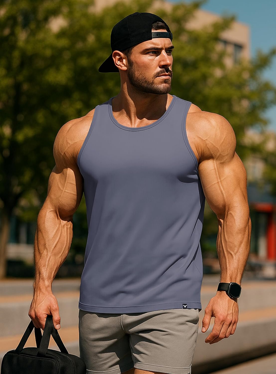 Men's Workout Tank Tops Sleeveless Muscle Shirts Running Athletic Bodybuilding Gym Tanks - Image 4