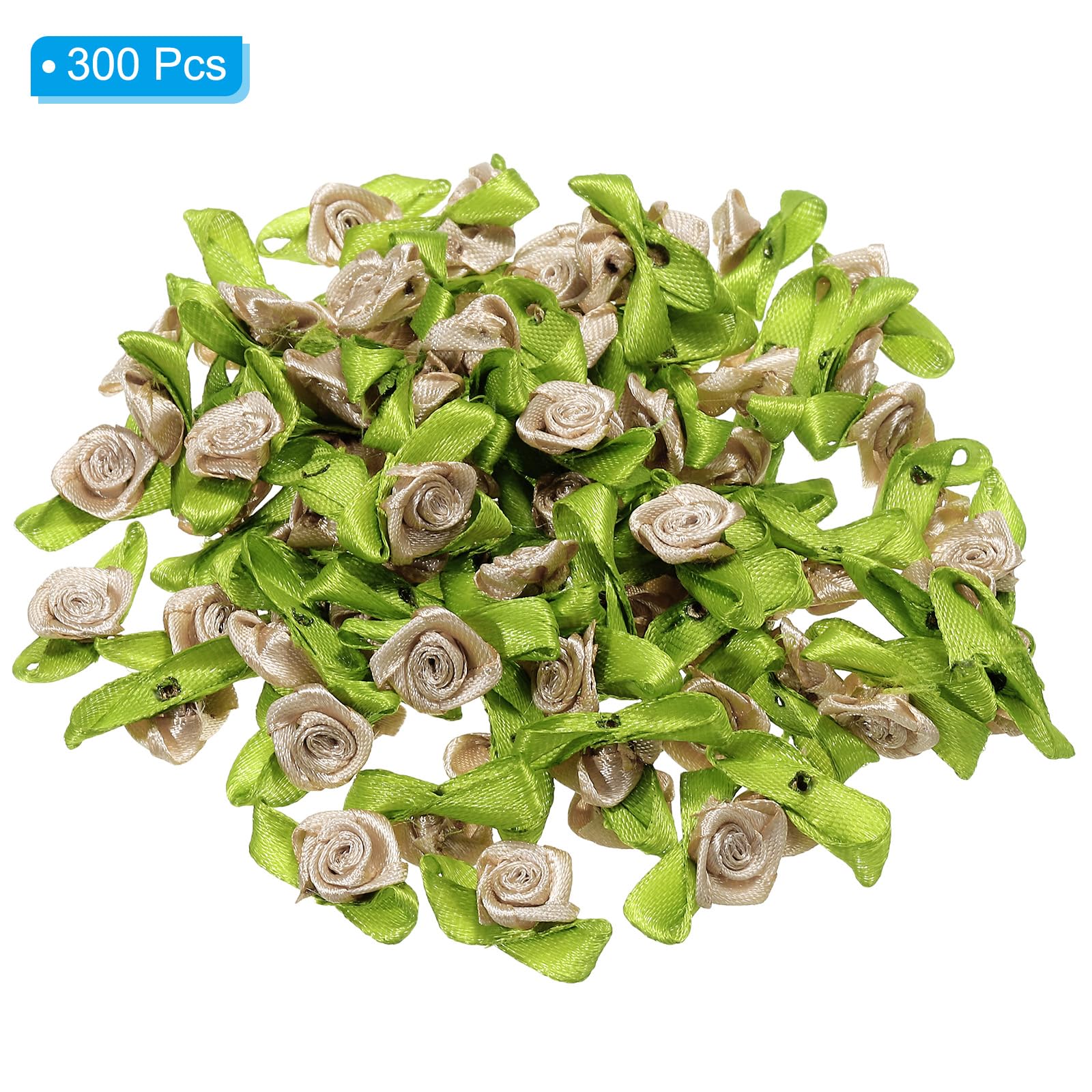 PATIKIL 15mm Tiny Satin Ribbon Rose - Image 3