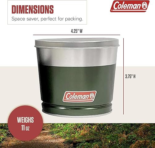 Miniatura 6 de Coleman Vela de citronela para exteriores, vela decorativa de lata para patio, patio trasero, campamento y uso al aire libre, incluye tapa para