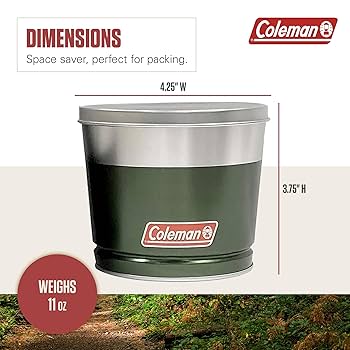 コールマンEGGDOME FESWAVE/GREEN Coleman Outdoor Citronella Candle, Decorative Tin Candle for