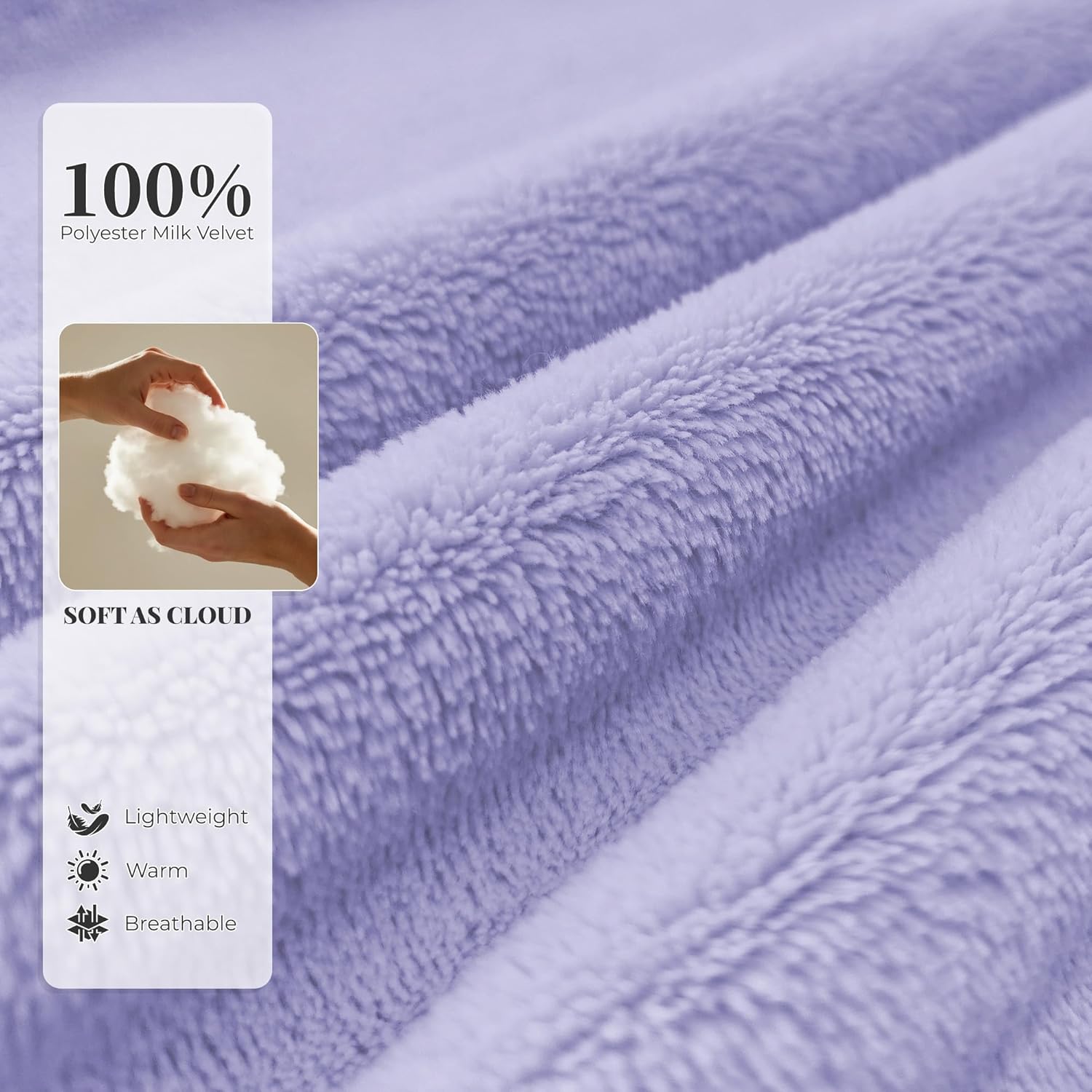 LYCY Womens Hooded Plush Long Robe, Soft Warm Bathrobe for Women Mid-Length Fluffy Spa Robe - Image 2