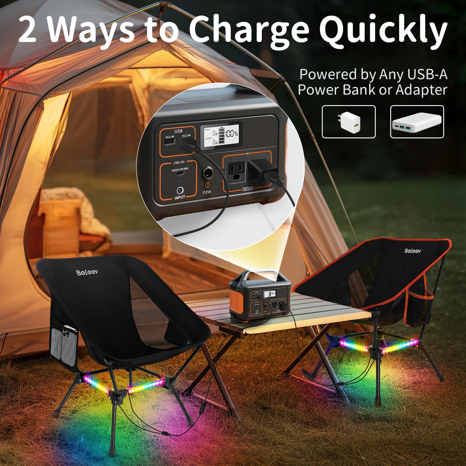 Mobilier Camping,Chaise pliante d'extérieur en aluminium, chaise d'espace portable ultra-légère