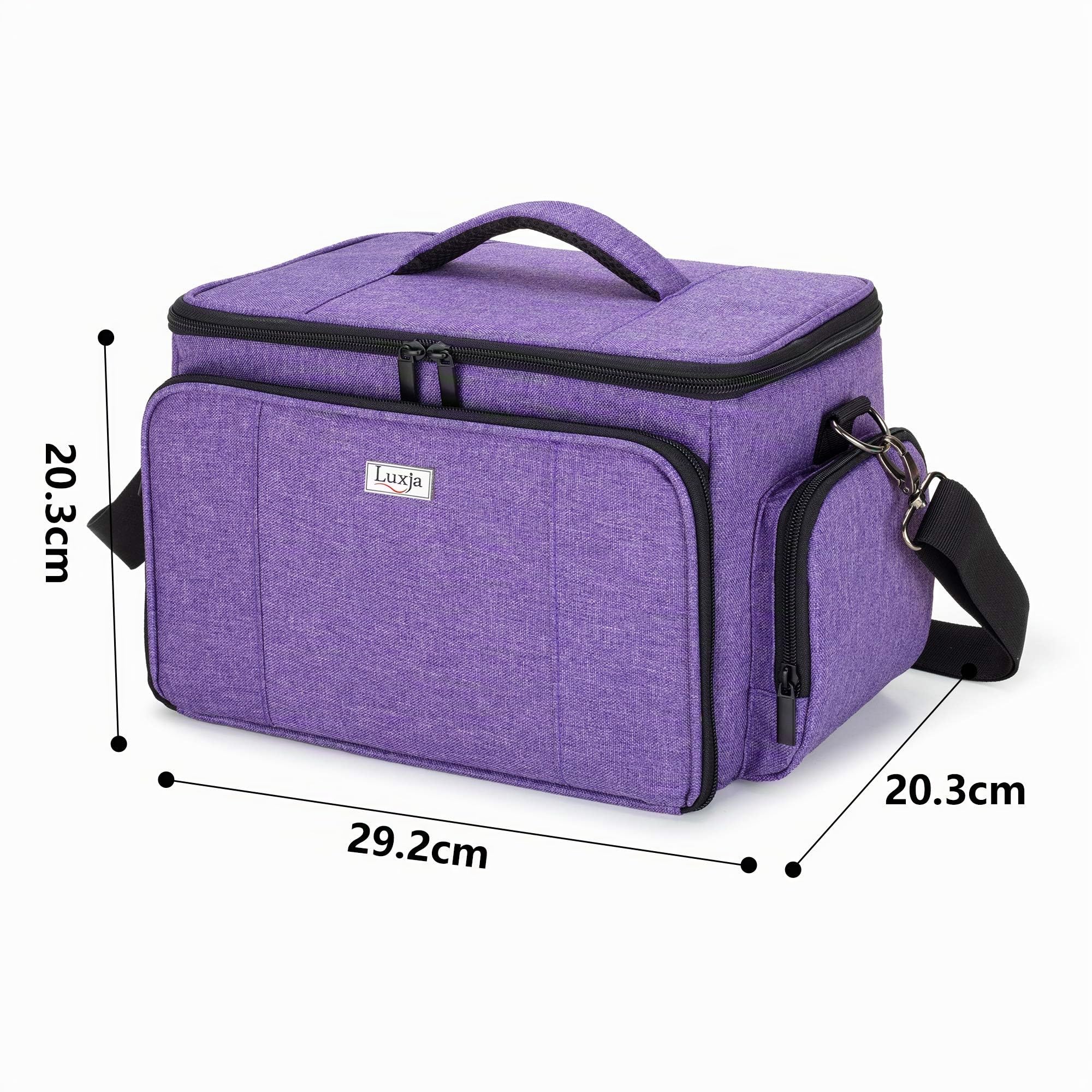 Luxja Sac Rangement pour Kit de Couture Haute Capacité | Boite de Accessoires de Couture avec Bandoulière, Boite a Couture