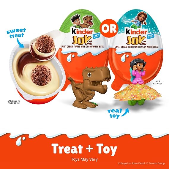 Kinder Joy Eggs, Assorted Variety Pack Treat + Toy, 15 Ct, 10.5 Oz
