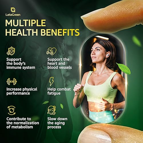 Miniatura 3 de LetaGreen Cápsulas Veggie Hawthorn Berry  Cápsulas todo en 1 de hierba de St Johns (120 unidades)  Alivio de la fatiga  Hierba de San Juan con