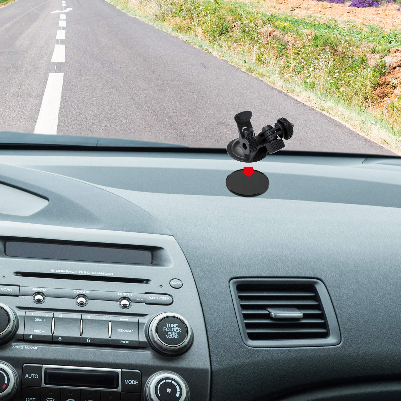 8 Pieces Disc Dashboard Pad Suction Cup Mounting Disc Adhesive