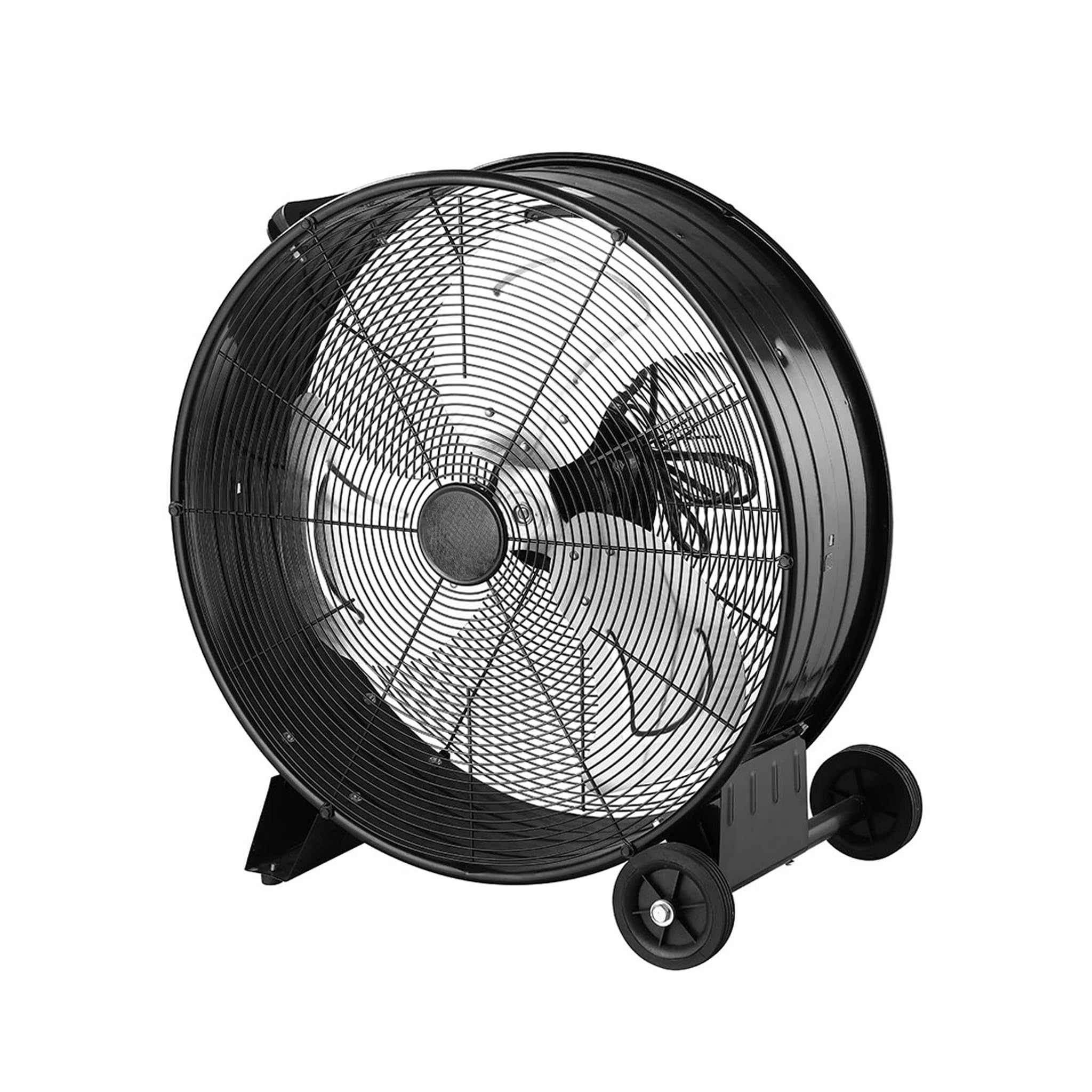 Ventilatore Industriale da Pavimento Ø 66 cm 240W, Ventola Professionale in Metallo con Ruote, Motore in Rame, 3 Velocità Regolabili, Alta Potenza, Ideale per Magazzino, Officina, Capannone