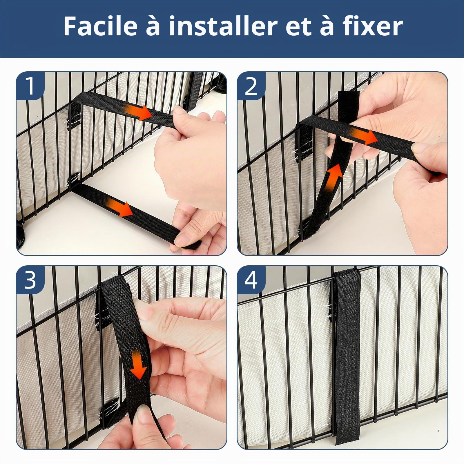 Cage pour Cochon d'Inde imperméable en Tissu Oxford(Cage Non Incluse),Cage pour Petit Animal,Coussinets Pipi lavables pour Lapin et Hamster