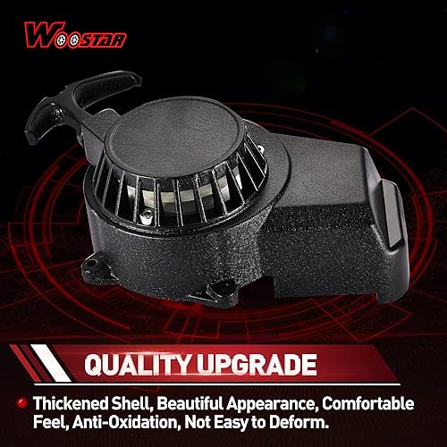 Miniatura 4 de WOOSTAR Reemplazo de arranque de retroceso para 2 tiempos 47cc 49cc Pocket Bike Dirt Bike Mini ATV Motor Negro